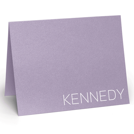Kennedy Folded Shimmer Note Cards